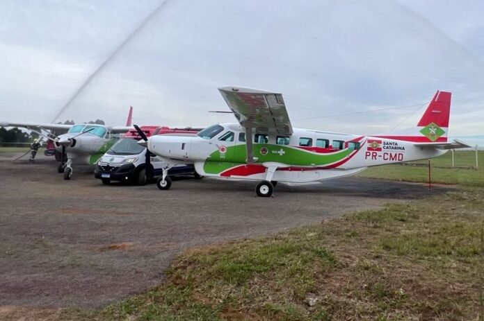 Em operação inédita e bem sucedida, serviço aeromédico do SAMU realiza transporte duplo de gestantes