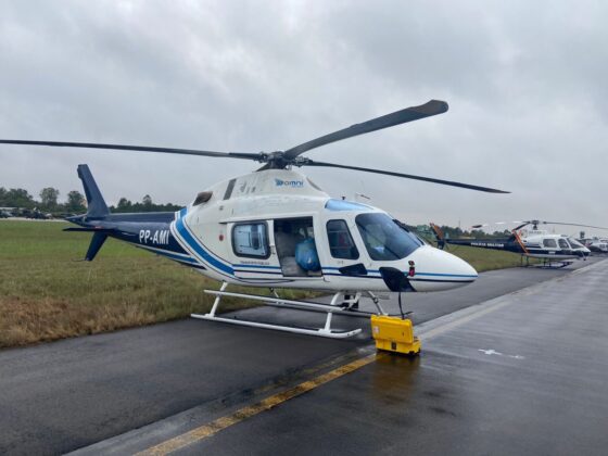Omni T&aacute;xi A&eacute;reo disponibilizou helic&oacute;pteros para o Rio Grande do Sul.