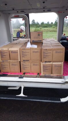 Omni T&aacute;xi A&eacute;reo disponibilizou helic&oacute;pteros para o Rio Grande do Sul.