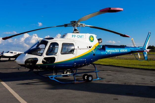 Helic&oacute;ptero do CIOPAER do Mato Grosso recebe sistema de aprimoramento do rotor de cauda