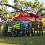 Helicóptero do Corpo de Bombeiros de Goiás realiza missões aeromédicas no Rio Grande do Sul