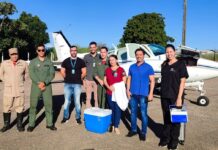 Avião da Assembleia Legislativa de Goiás realiza seu primeiro transporte de órgãos no estado Avião da Assembleia Legislativa de Goiás realiza seu primeiro transporte de órgãos no estado