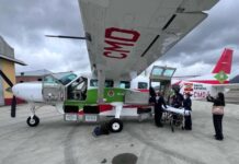 No primeiro mês de atuação, os aviões Arcanjo 04 e Arcanjo 06 transportaram 88 pessoas No primeiro mês de atuação, os aviões Arcanjo 04 e Arcanjo 06 transportaram 88 pacientes. Foto: CBMSC.