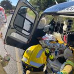 Grave acidente na BR-376 mobiliza dois helicópteros do SAMU. Foto: SAMU.