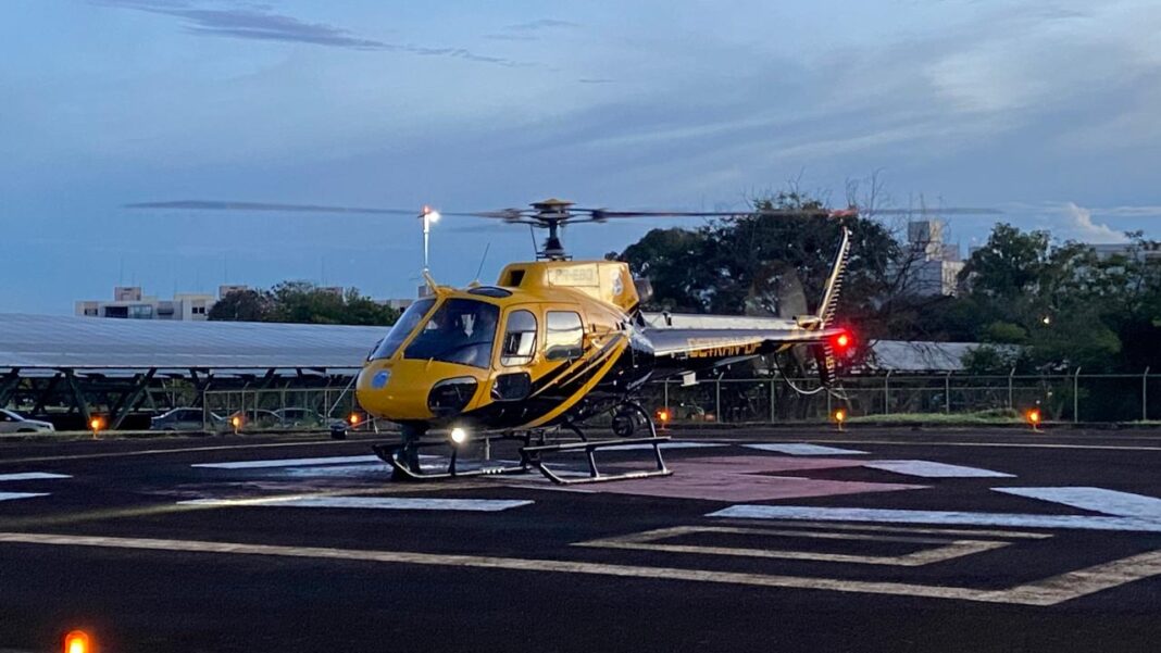 Em 2024, helicóptero Sentinela 01 do DETRAN do DF transportou onze corações para transplante
