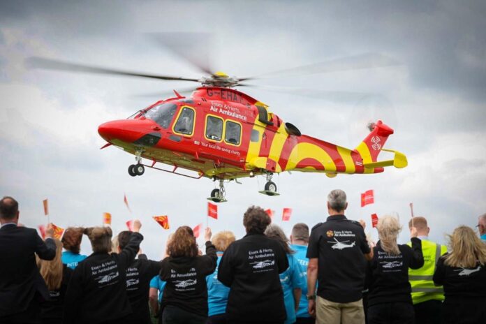 Operadora aeromédica inglesa adquire o segundo AW169 com dinheiro de doações