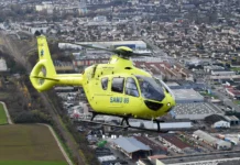 Na França, 63 helicópteros são operados em nome do SAMU Na França, 63 helicópteros são operados em nome do SAMU