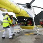 Na França, 63 helicópteros são operados em nome do SAMU