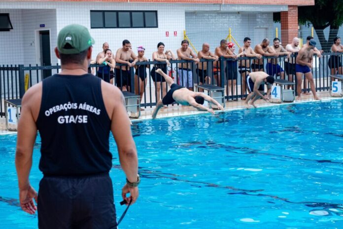 Profissionais do Samu 192 Sergipe participam do TAF para atuar no serviço aeromédico. Foto: Mário Sousa.