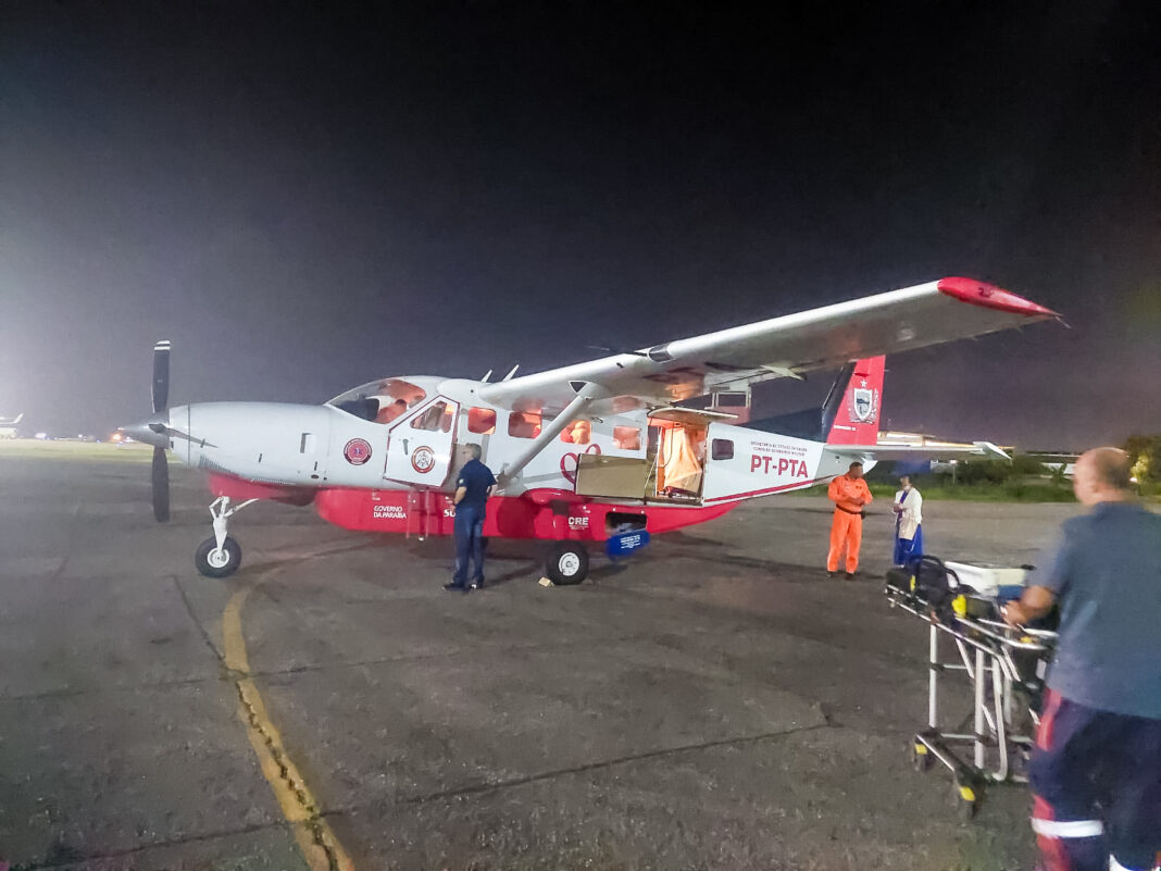 Serviço aeromédico da Paraíba transfere paciente com bloqueio atrioventricular para o Hospital Metropolitano DJMP