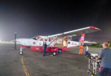 Serviço aeromédico da Paraíba transfere paciente com bloqueio atrioventricular para o Hospital Metropolitano DJMP Serviço aeromédico da Paraíba transfere paciente com bloqueio atrioventricular para o Hospital Metropolitano DJMP