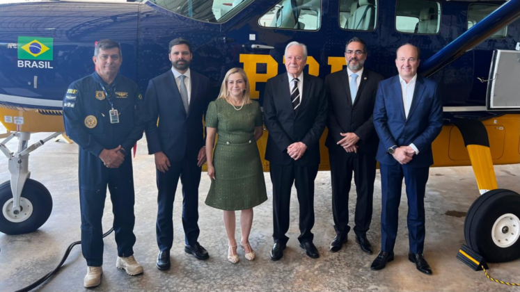 Pol&iacute;cia Rodovi&aacute;ria Federal recebe quatro novos avi&otilde;es Grand Caravan EX. Foto: Everton Ubal/MJSP.