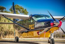 Polícia Rodoviária Federal recebe quatro novos aviões Grand Caravan Polícia Rodoviária Federal recebe quatro novos aviões Grand Caravan EX. Foto: Everton Ubal/MJSP.