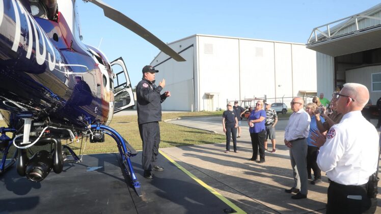 Condado de Flagler recebe novo helic&oacute;ptero H125 para opera&ccedil;&otilde;es policiais, de resgate e combate a inc&ecirc;ndios. Foto: David Tucker\News-Journal.