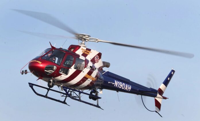 Condado de Flagler recebe novo helicóptero H125 para operações policiais, de resgate e combate a incêndios. Foto: David TuckerNews-Journal. Condado de Flagler recebe novo helicóptero H125 para operações policiais, de resgate e combate a incêndios. Foto: David Tucker\News-Journal.