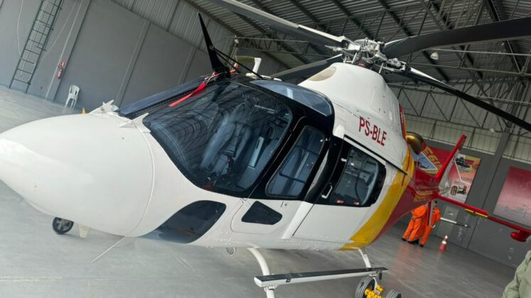 O helic&oacute;ptero Koala &eacute; adaptado para atuar em resgates complexos, operando com equipamentos de suporte avan&ccedil;ado de vida. Foto: Marco Ant&ocirc;nio - Ascom Sesau.