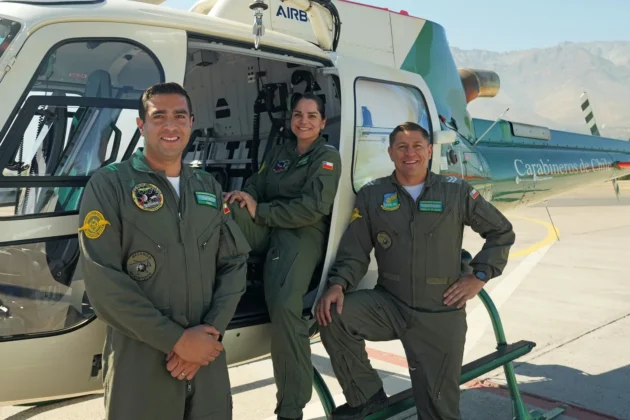 Equipe dos Carabineiros do Chile.