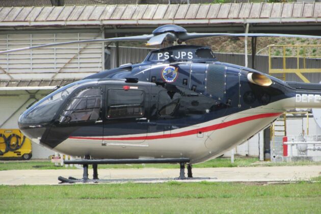 Novo H135 da Secretaria de Defesa Social de Pernambuco dever&aacute; ser entregue oficialmente em breve. Foto: Gabriel Souza.
