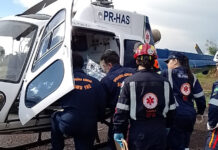 Secretaria da Saúde do Paraná coordena simulado de acidente com múltiplas vítimas em Jandaia do Sul Secretaria da Saúde do Paraná coordena simulado de acidente com múltiplas vítimas em Jandaia do Sul. Foto: SESA.