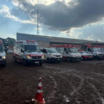 Secretaria da Saúde do Paraná coordena simulado de acidente com múltiplas vítimas em Jandaia do Sul. Foto: SESA.