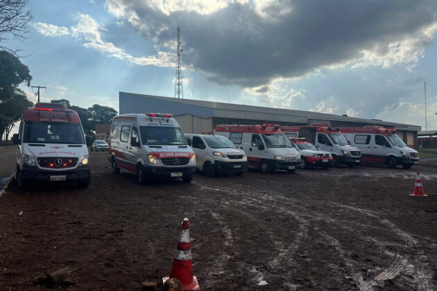 Secretaria da Sa&uacute;de do Paran&aacute; coordena simulado de acidente com m&uacute;ltiplas v&iacute;timas em Jandaia do Sul. Foto: SESA.