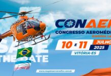 Quinta edição do Congresso Aeromédico acontecerá em Vitória no mês de julho de 2025