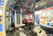 Kit aeromédico da Bucher para o H145 e H135 é apresentado na European Rotors 2024, em Amsterdã Kit aeromédico da Bucher é apresentado na European Rotors 2024