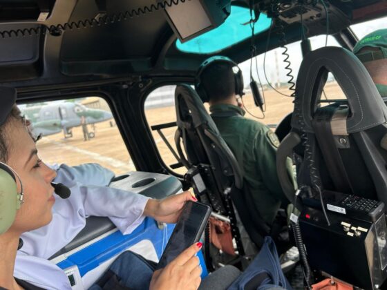 O órgão veio de Uberlândia (MG) até Brasília em uma aeronave da Força Aérea Brasileira (FAB) - (crédito: Detran-DF/Divulgação)