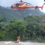 Equipe de resgate do Arcanjo 03 do BOA realiza salvamento dramático em Garuva, SC