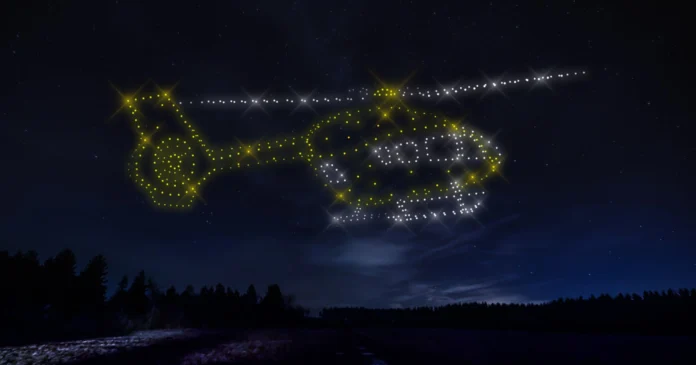 Yorkshire Air Ambulance revela impressionante show de drones para lançar seu 25º aniversário