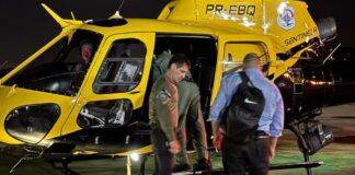 Helicóptero do DETRAN do Distrito Federal transporta o primeiro órgão para transplante em 2025