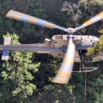 Resgate aéreo salva canoísta após queda de 10 metros na Garganta do Diabo, em Lages. Foto: Divulgação