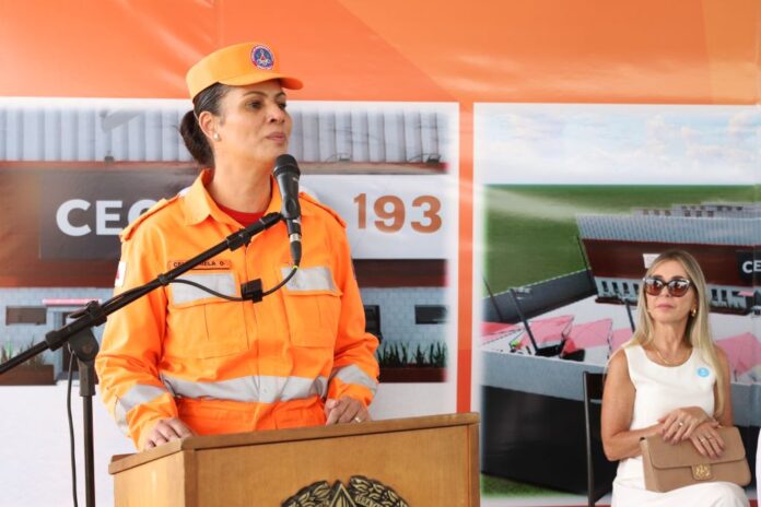 Lançamento da pedra fundamental da obra da 5ª Companhia Especial de Operações Aéreas (Ceoa) e Suporte Aéreo Avançado de Vida (SAAV), em Juiz de Fora. Foto: Gil Leonardi / Imprensa MG.