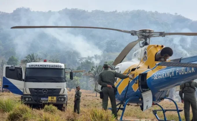 Missões do Ciopaer abrangem diversas frentes, desde incêndios florestais, apoio ao transplante de órgãos, transporte aeromédico e resgates - Foto: Segurança Pública/Governo do Tocantins.