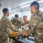 Médicos de combate da Guarda Nacional dos EUA testam entrega de suprimentos por drones