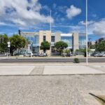 Local do evento. Clube dos Oficiais, Praia de Camburi, Vitória.