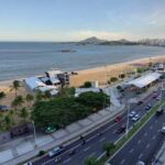 Local do evento. Clube dos Oficiais, Praia de Camburi, Vitória.