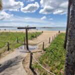 Local do evento. Praia de Camburi, Vitória.