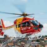 Novo helicóptero H145 do Corpo de Bombeiros resgata bebê de 3 meses com cardiopatia congênita. Foto: Divulgação