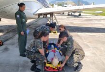 IMAE capacita profissionais de saúde da FAB para missões de evacuação aeromédica IMAE capacita profissionais de saúde da FAB para missões de Evacuação Aeromédica