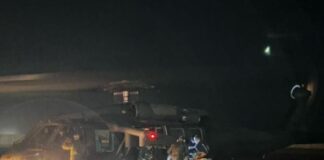 FAB utiliza equipamento de visão noturna para resgatar indígena ferido em Roraima Equipada com visão noturna FAB realiza resgate de indígina ferido. Foto: Divulgação