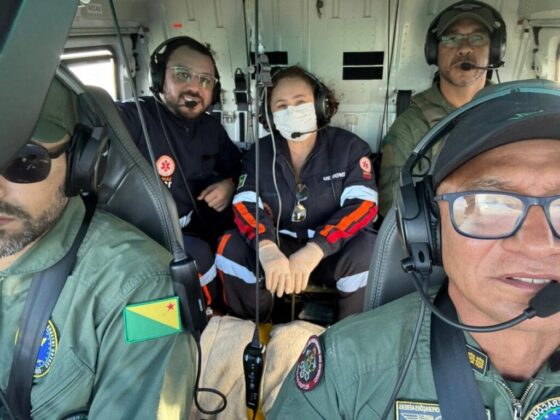 CIOPAER e SAMU unem forças para resgatar idosa em zona rural do Acre