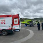 SAMU Noroeste Fluminense participa da primeira transferência aeromédica de uma criança de 6 anos. Foto: Gabriel Clalp.