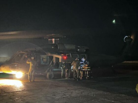 Equipada com visão noturna FAB realiza resgate de indígina ferido. Foto: Divulgação