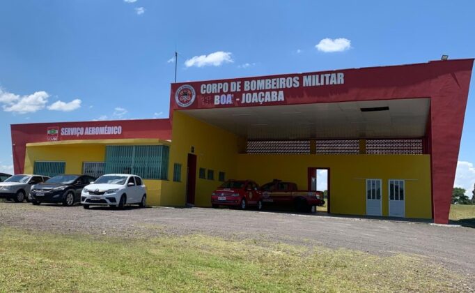 Batalhão de Operações Aéreas (BOA) em Joaçaba, representado pela 4ª Companhia/BOA.