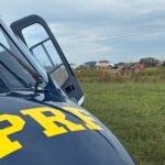 Núcleo de Operações Aéreas da PRF realiza três operações aeromédicas na Região Metropolitana de Curitiba. Foto: PRF.