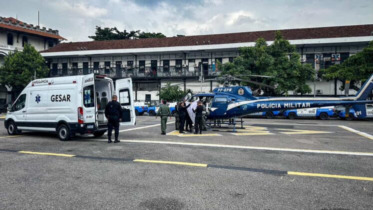 Fênix 01 realiza remoção aeromédica de paciente de Teresópolis para o Hospital Central da Polícia Militar