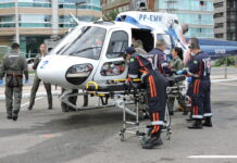 SAMU 192 e NOTAER realizam simulado de resgate aeromédico envolvendo bicicletas elétricas na orla de Vitória, ES