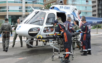 SAMU 192 e NOTAER realizam simulado de resgate aeromédico envolvendo bicicletas elétricas na orla de Vitória, ES