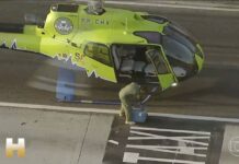 Equipe aeromédica do SOAER pousa na Avenida Brasil para garantir transporte urgente de órgãos no Rio de Janeiro